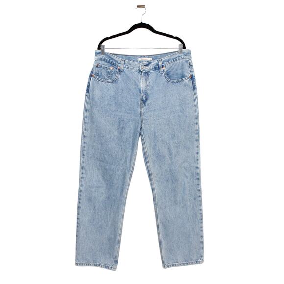 Levi's Low Pro Jeans Charlie Glow Up Light Wash Mid Rise Straight Leg Size 32 - Picture 1 of 12